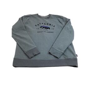 Patagonia Uprisal Crew Sweatshirt Grey Bear Built To Endure Mens Large (932)
